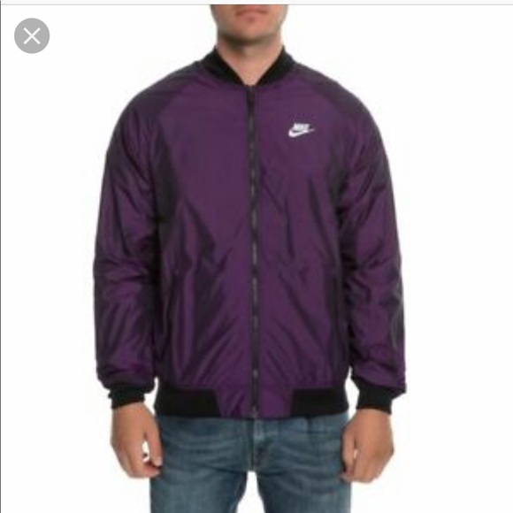 Nike Mens Purple Windbreaker Jacket Xl 